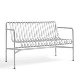 Palissade Dining Bench with Armrests - Hot Galvanised