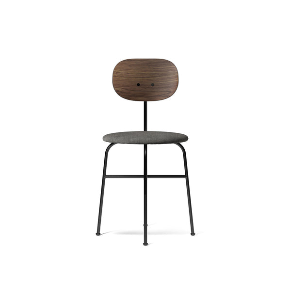 Scaun de dining Afteroom Plus cu spătar din lemn de nuc - Șezut tapițat textil - Categoria 1
