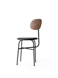 Afteroom Dining Chair Plus Walnut Backrest - Upholstery Leather- Category 1