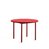 Masă de dining Two-Colour Rotundă - Maro roșiatic, roșu 