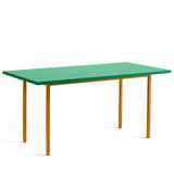 Two-Colour Rectangular Dining Table - Ochre, Green