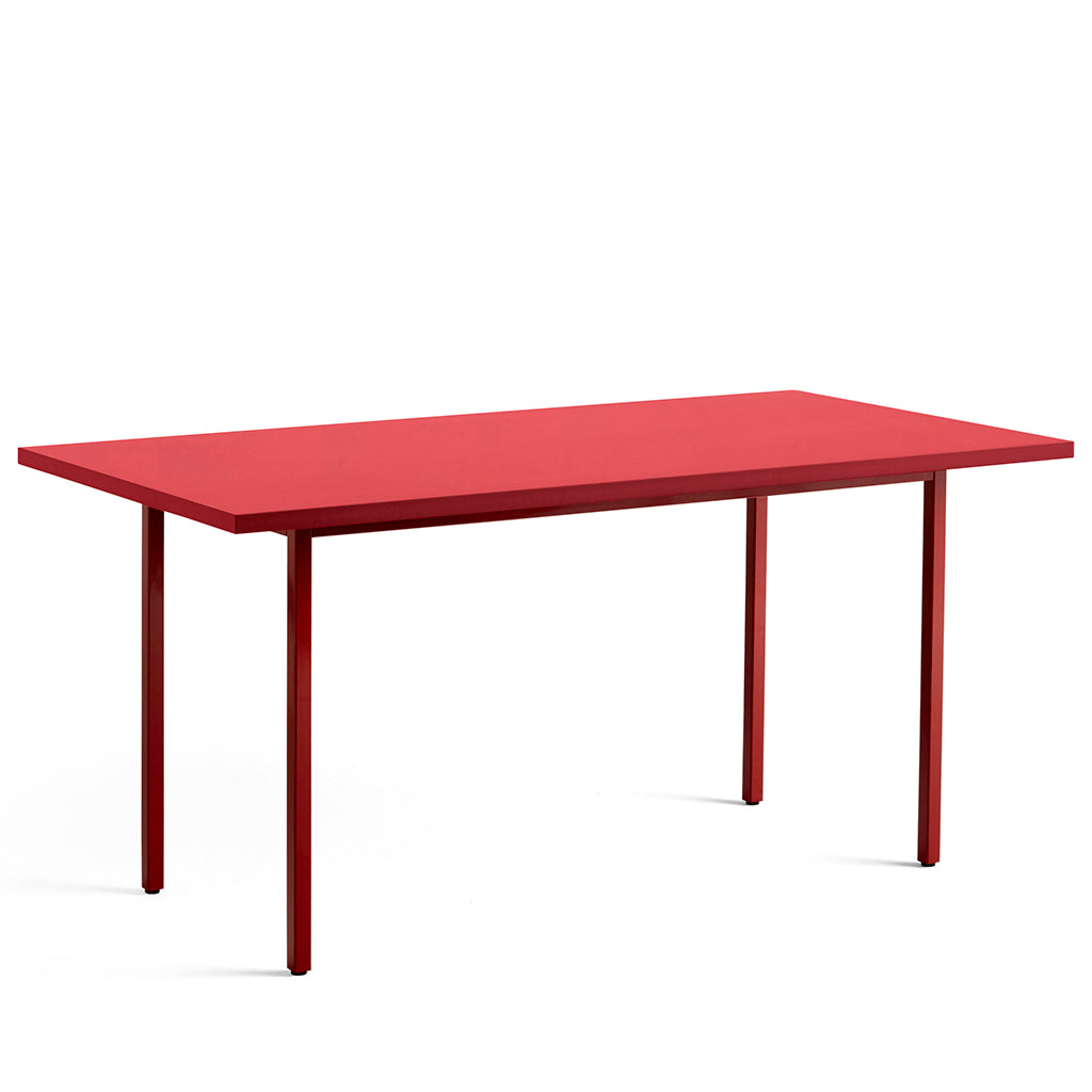 Masă de dining Two-Colour Dreptunghiulară - Maro roșiatic, roșu 