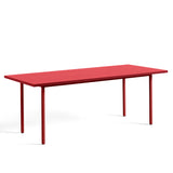 Two-Colour Rectangular Dining Table - Maroon red, Red