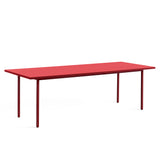 Two-Colour Rectangular Dining Table - Maroon red, Red
