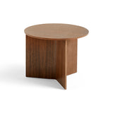 Slit Table Wood Round - Walnut