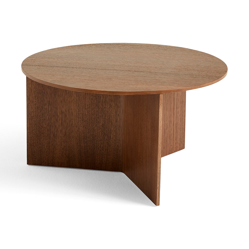 Slit Table Wood Round XL - Walnut