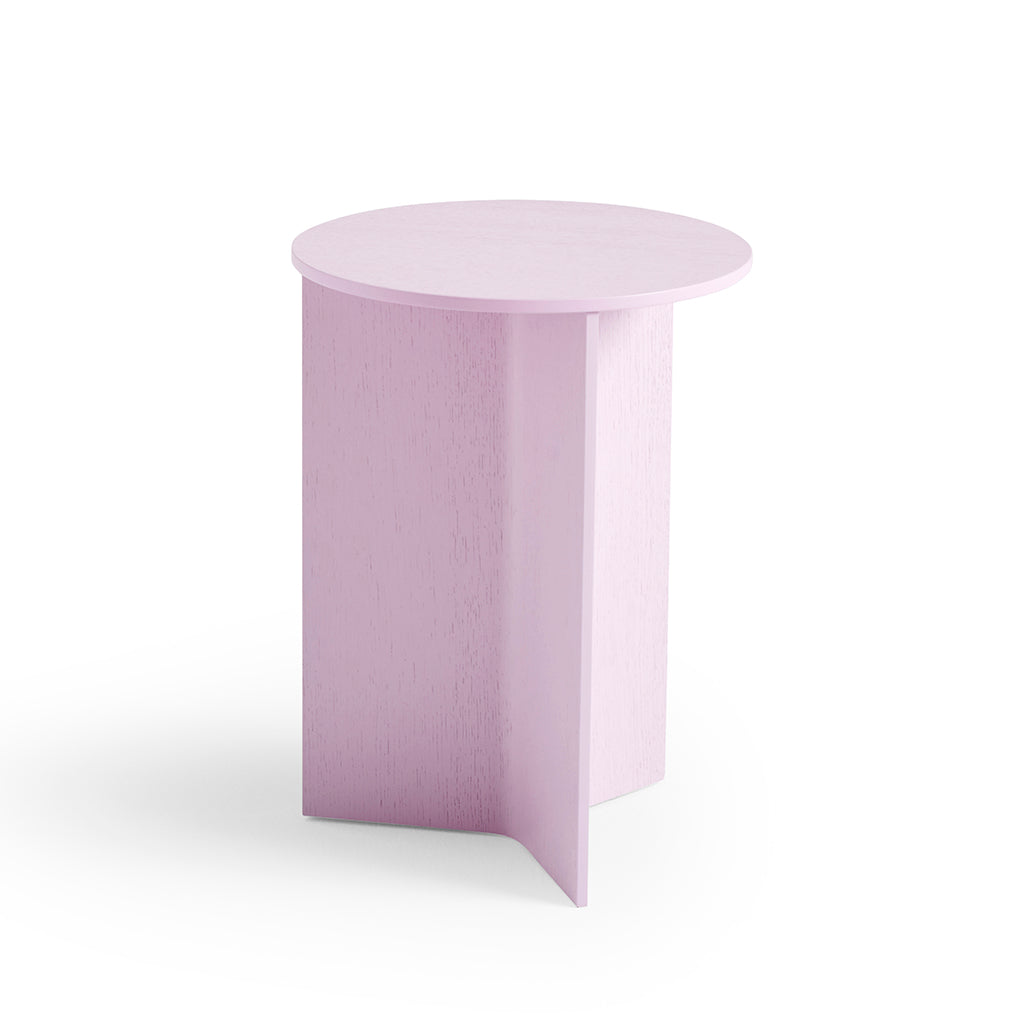 Slit Table Wood High - Pink