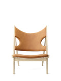 Knitting Lounge Chair - Natural oak / Dunes 21000