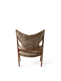 Knitting Lounge Chair, Sheepskin - Walnut / Sahara