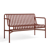 Palissade Dining Bench with Armrests - Iron Red