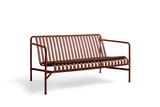 Palissade Dining Bench with Armrests - Iron Red