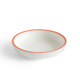 Sobremesa Serving Bowl S - White with red rim