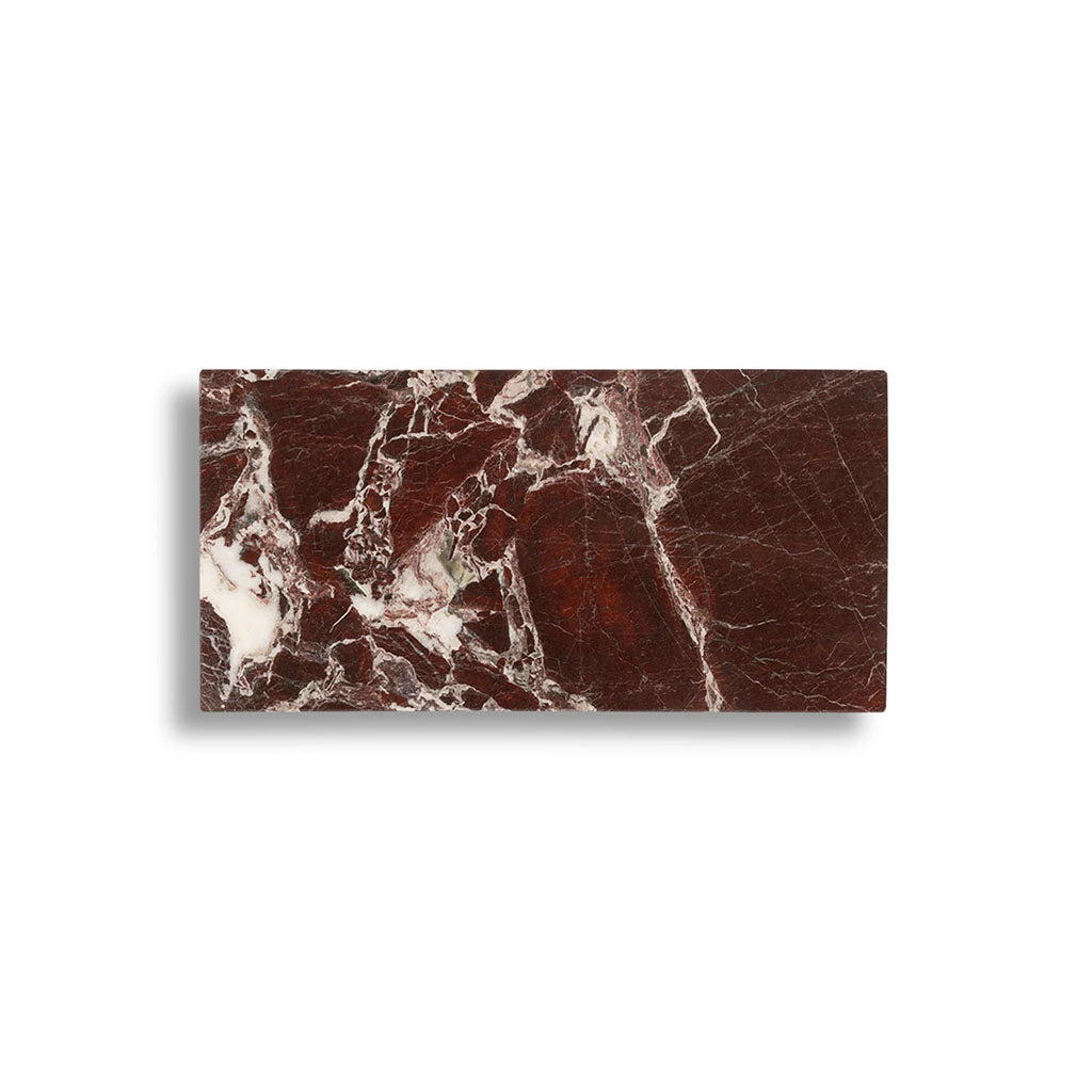 Platou dreptunghiular S - marmură burgundy