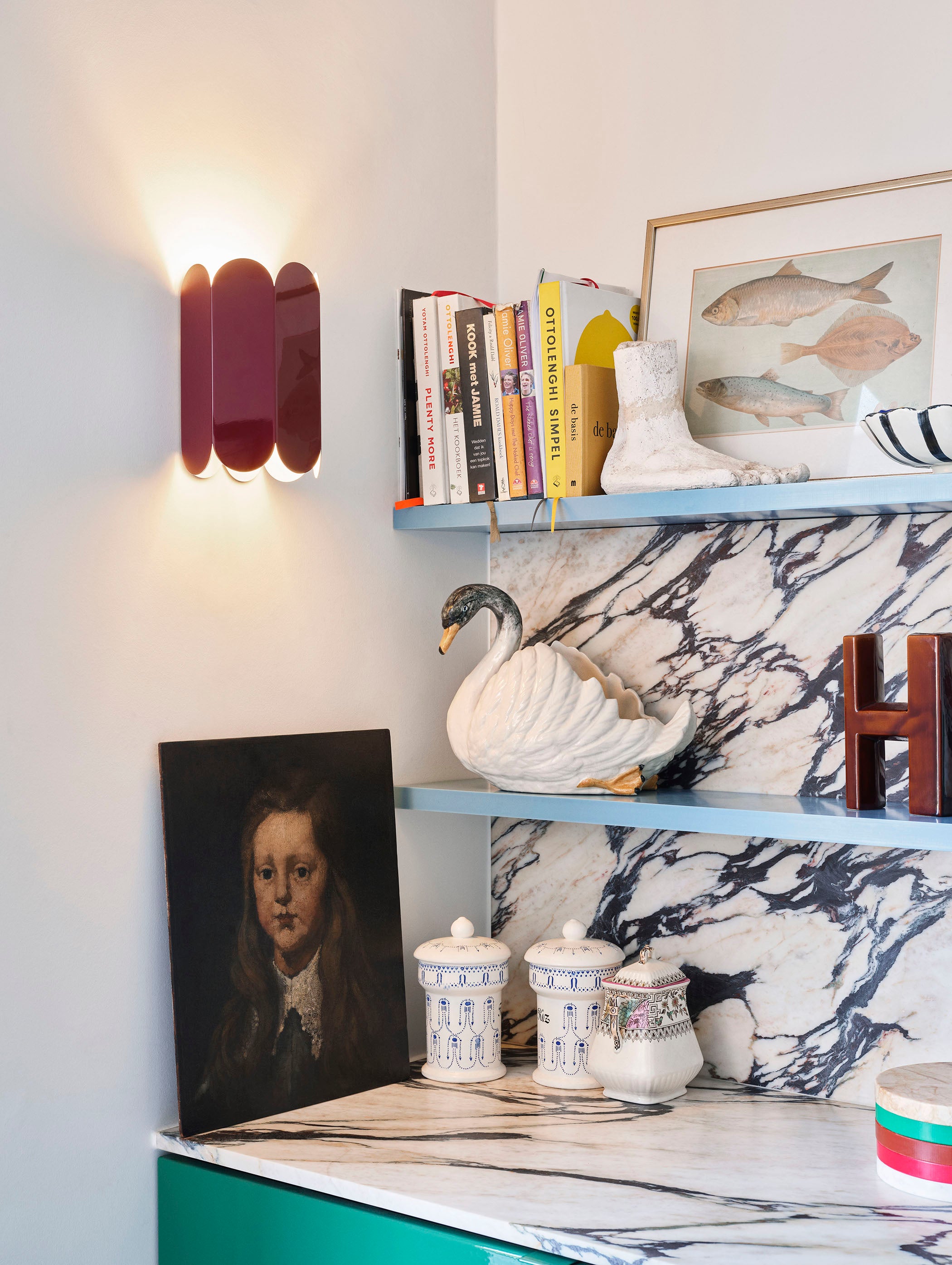 Arcs Wall Sconce - Auburn red
