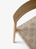Betty TK1 Stackable chair - Oak w. natural linen