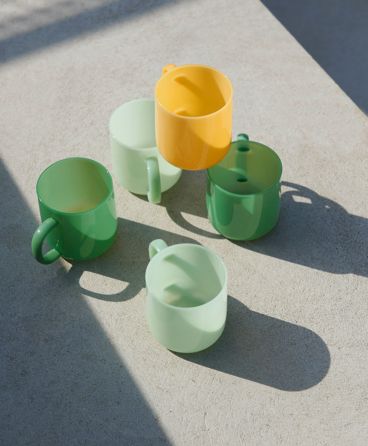 Cană Borosilicate Set de 2 - Jade Yellow