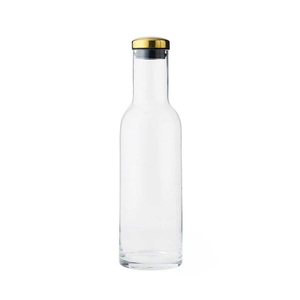 Carafă Bottle, 1 L - Sticlă transparentă / Alamă