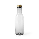 Bottle Carafe, 1 L - Smoked Glass / Brass