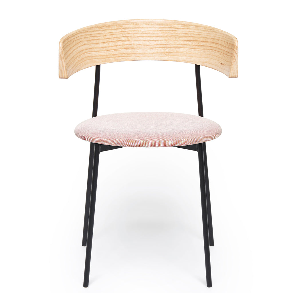 Friday Dining Chair Natural - Upholstered seat, With arms