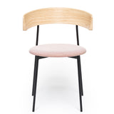Friday Dining Chair Natural - Upholstered seat, With arms