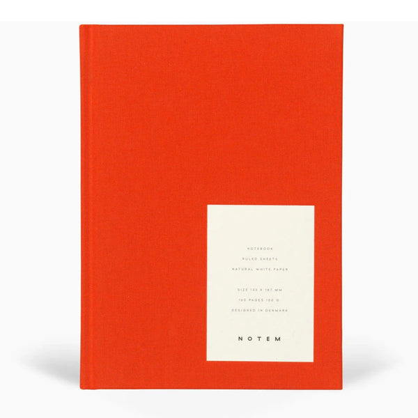Even Notebook - Medium, Bright Red
