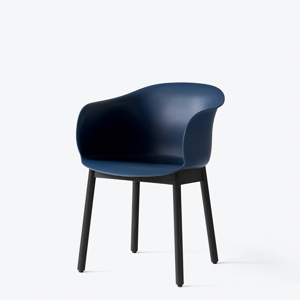 Elefy Chair JH30 - Midnight Blue & Black lacquered Oak