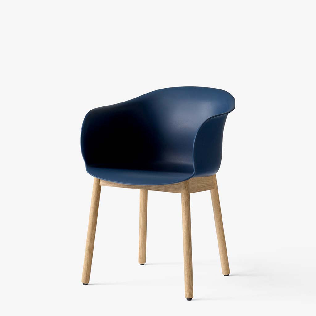 Elefy Chair JH30 - Midnight Blue & Lacquered Oak