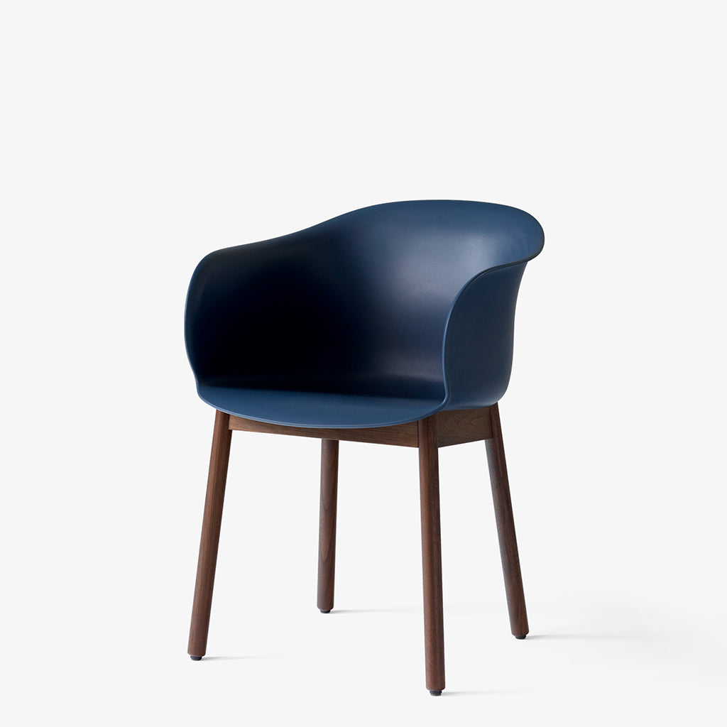 Elefy Chair JH30 - Midnight Blue & Walnut