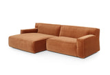 Clay Corner Sofa with Large Longchair - Left