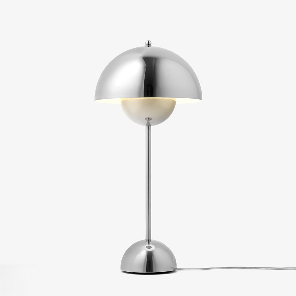 Flowerpot table lamp VP3 - Chrome Plated