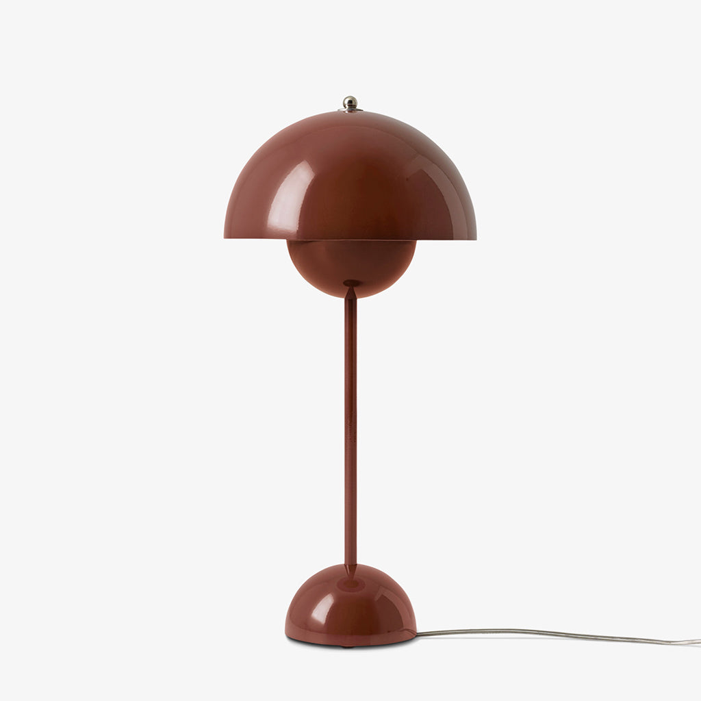 Flowerpot table lamp VP3 - Red Brown