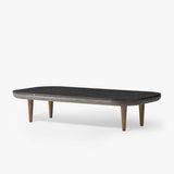 Fly Lounge Table SC5, Long - Smoked Oiled Oak w. honed Nero Marquina marble