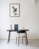 Friday Dining Chair Black - Upholstered seat, No arms