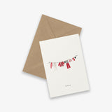 Greeting Card - Santa Clothes