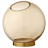 Globe Vase Amber/Gold