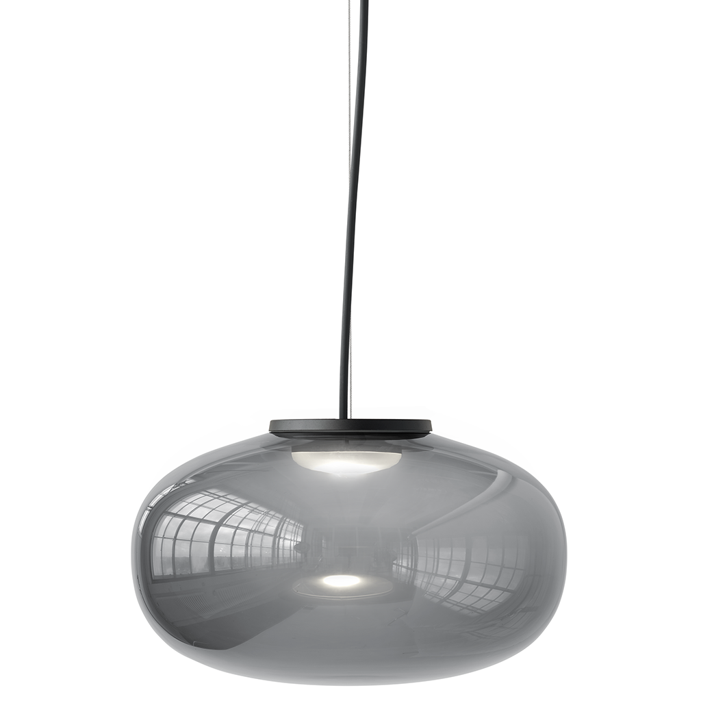 Karl-Johan Pendant Lamp, Large - Smoked Glass