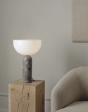 Kizu Table Lamp - Grey Marble, Large