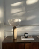 Kizu Table Lamp - Grey Marble, Small