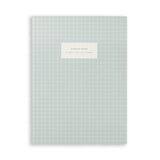 Large Notebook - Check Light Blue