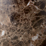 Lato Side Table LN8 Round - Warm Black & Emperador Marble