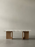 Androgyne Lounge Table, Natural Oak / Calacatta Viola marble