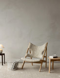 Knitting Lounge Chair, Sheepskin - Natural oak / Nature