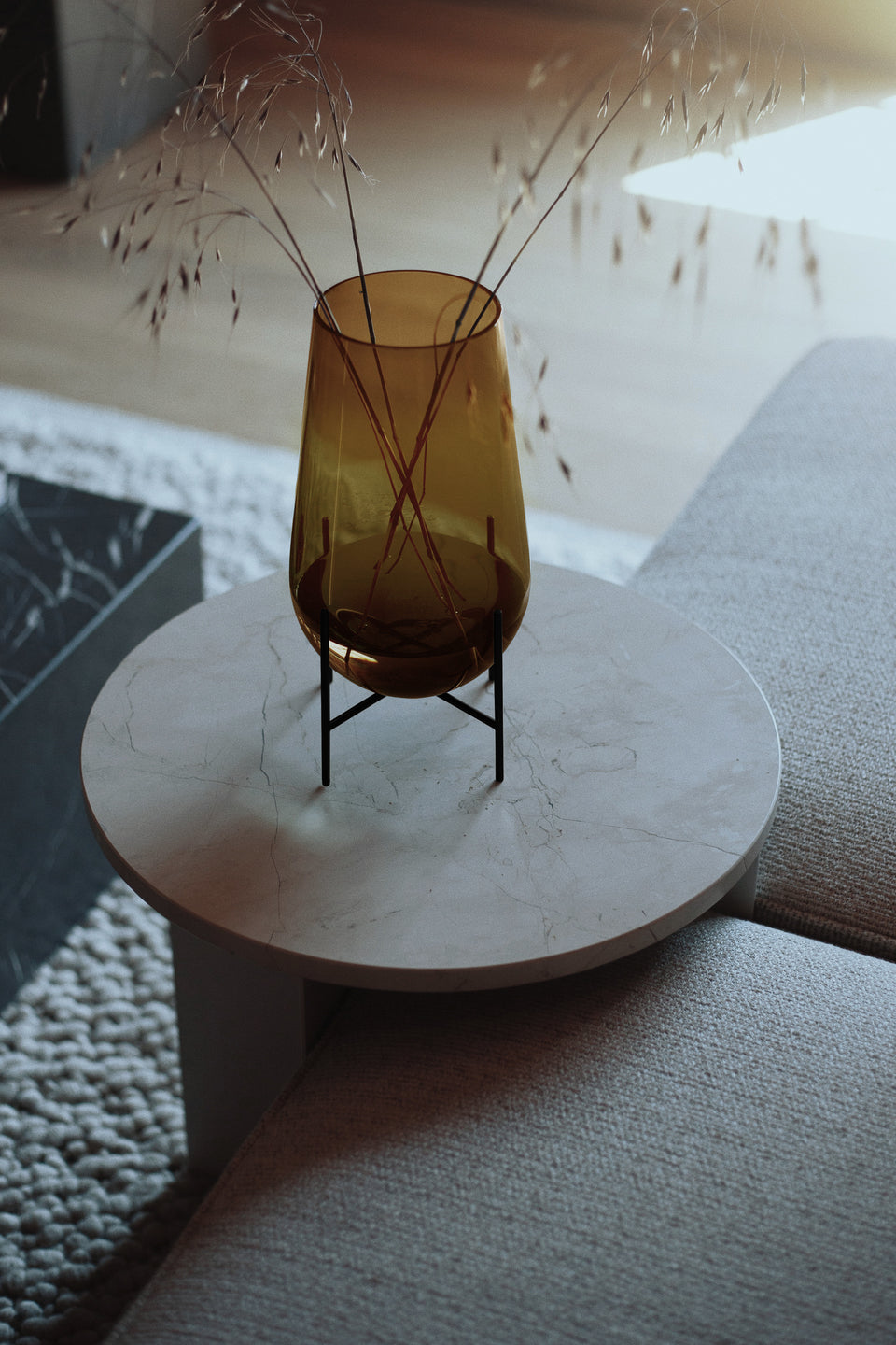 Androgyne Side Table Base - Ivory