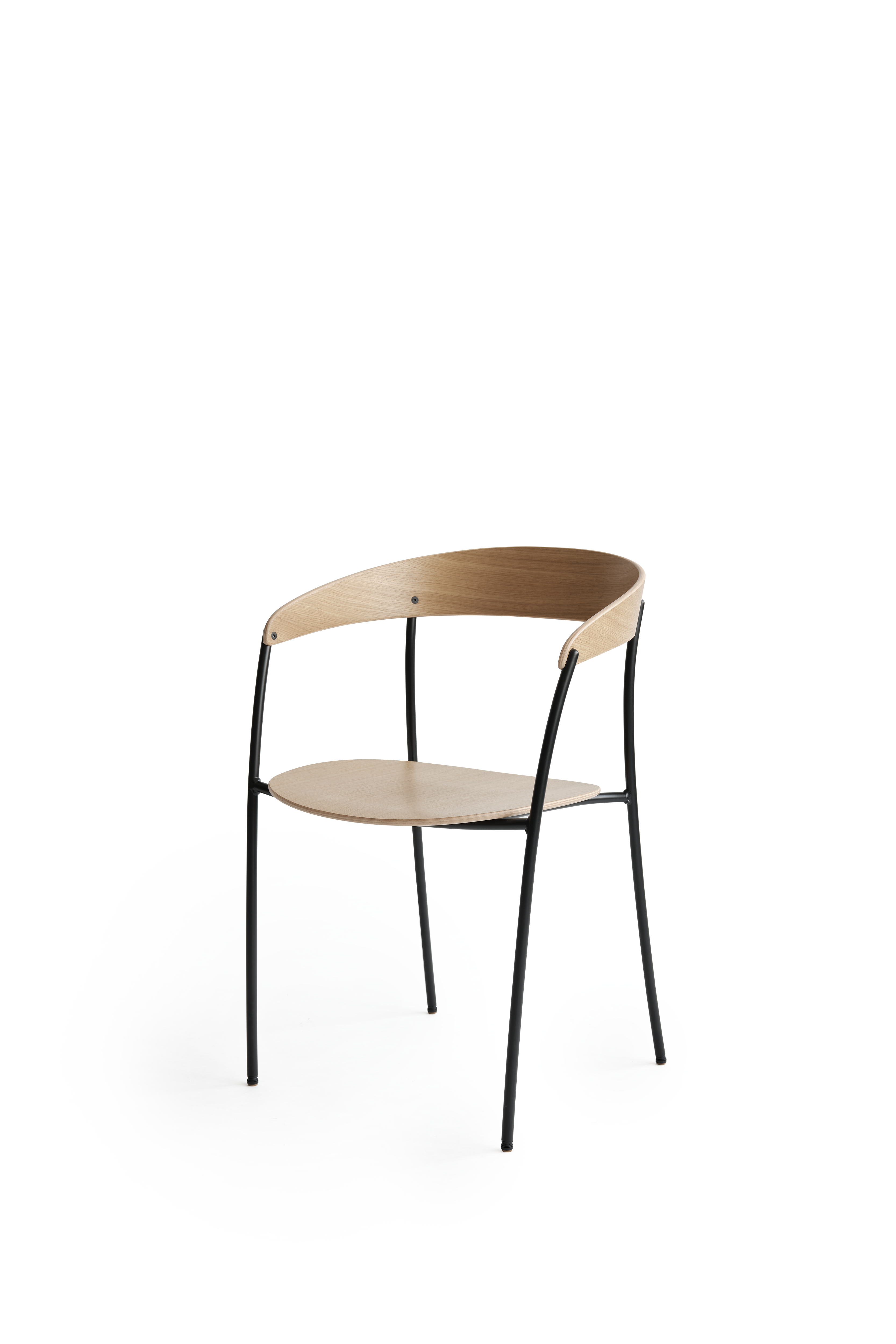 Missing Armchair - Natural Oak w. Black Frame