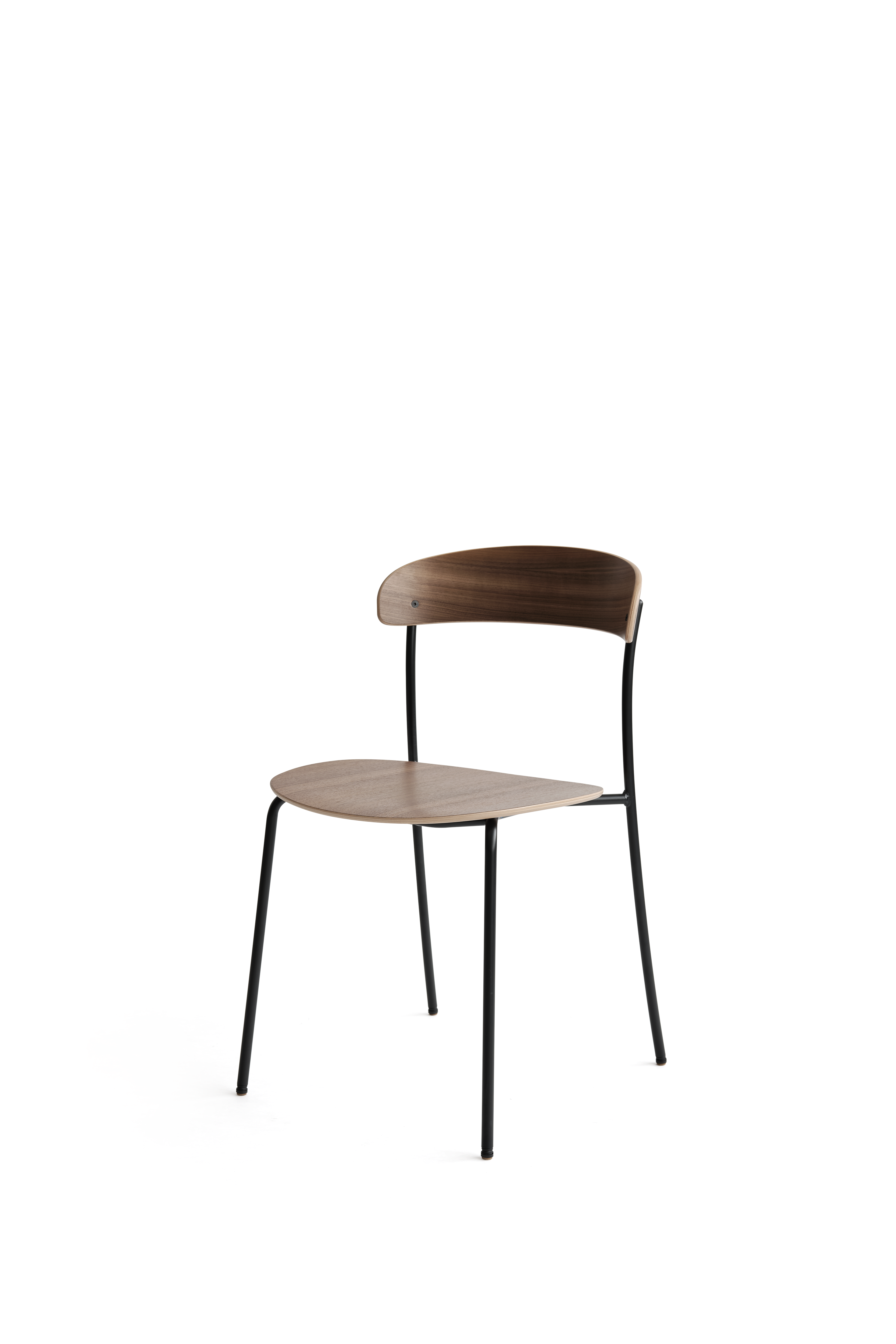Missing Chair - Walnut w. Black Frame