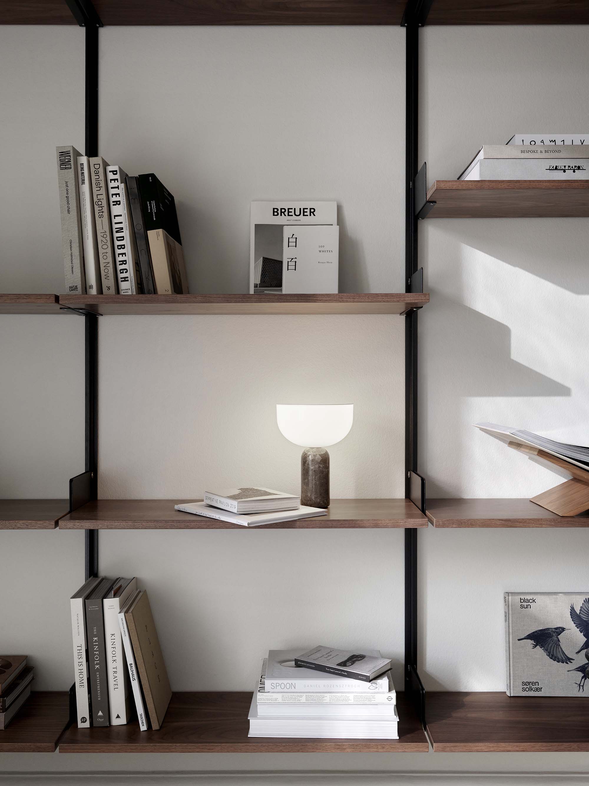 Kizu Portable Table Lamp - Gris du Marais Marble