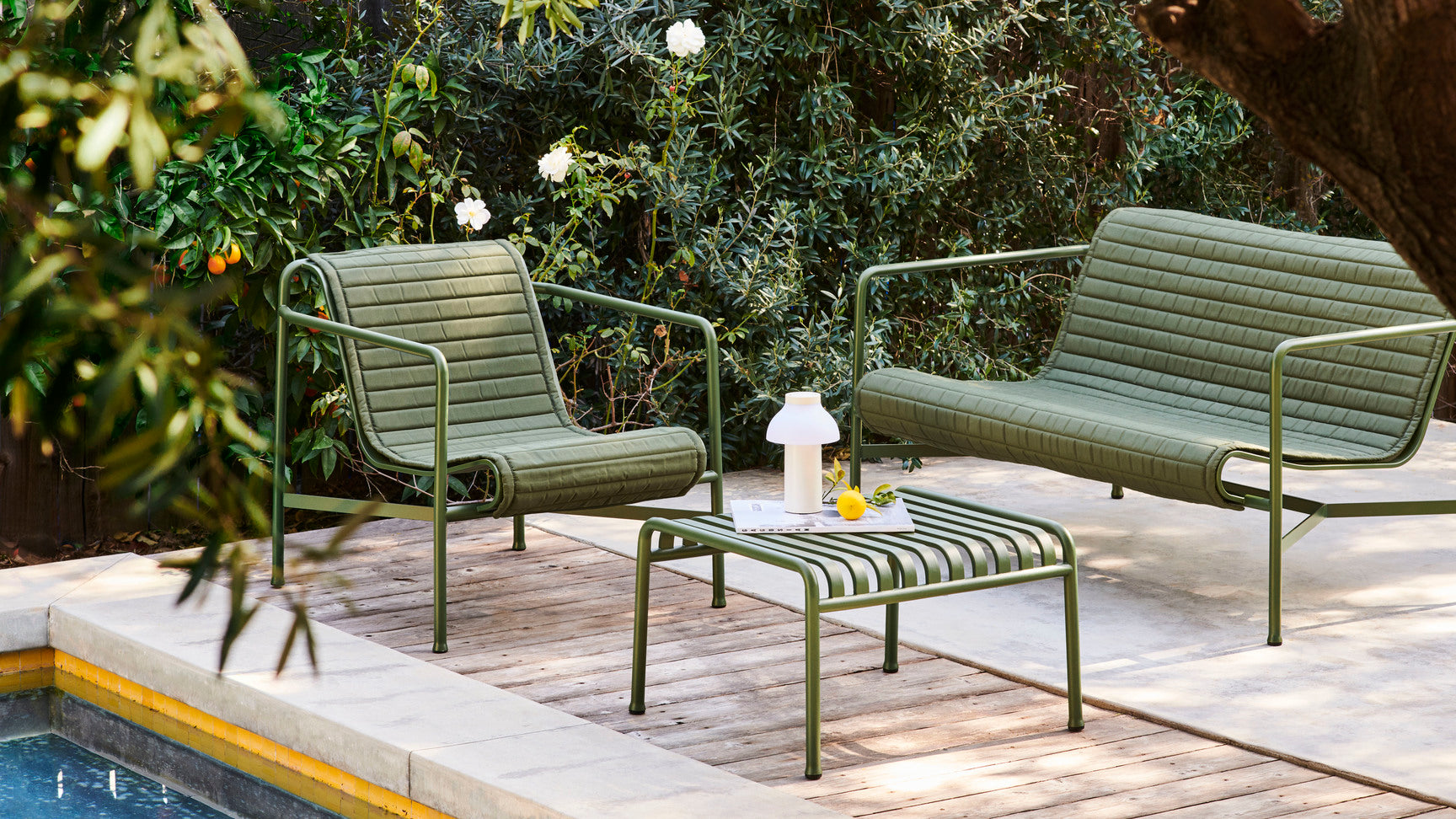 Palissade Lounge Chair Low - Olive