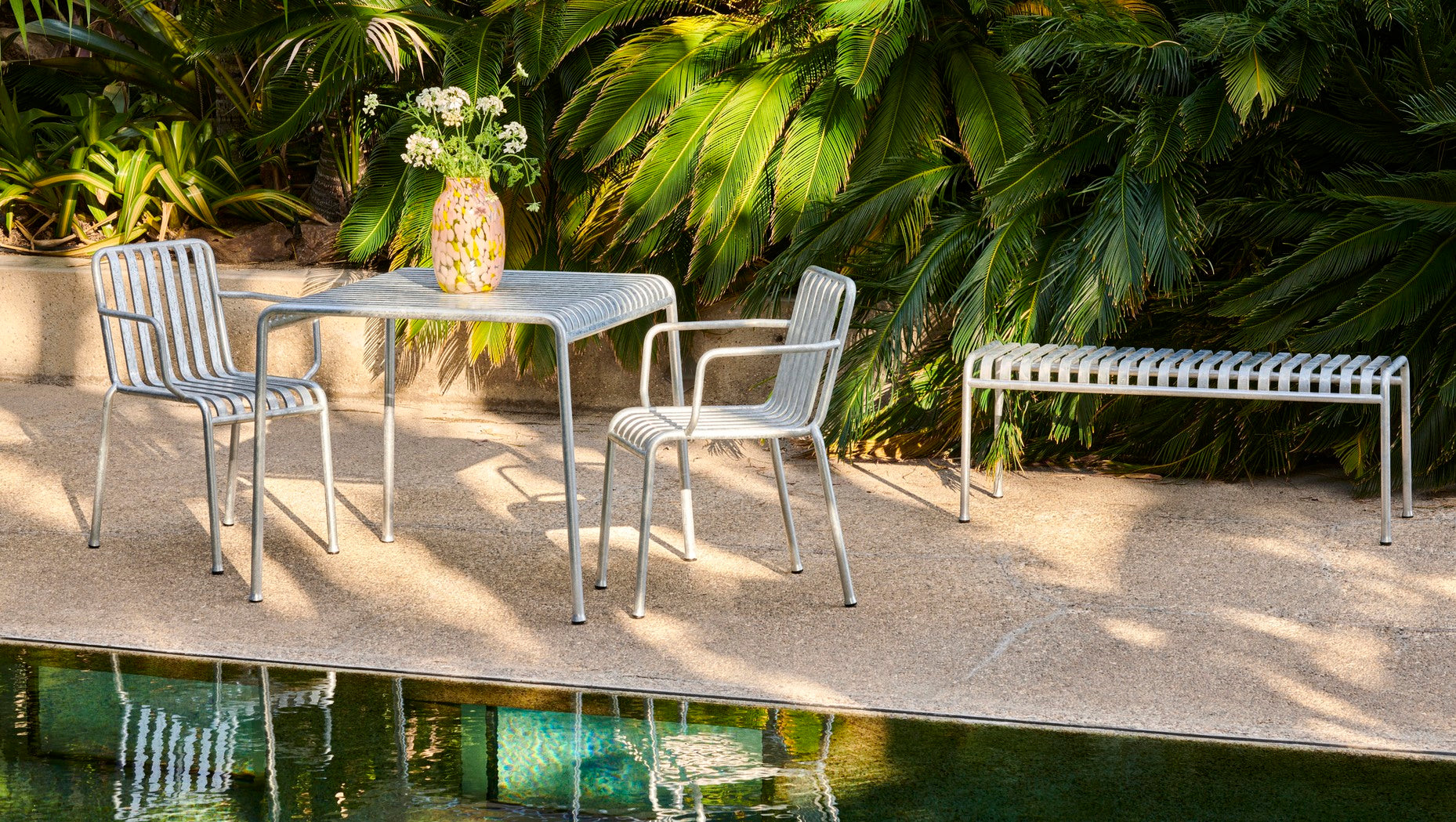 Palissade Bench - Hot Galvanised