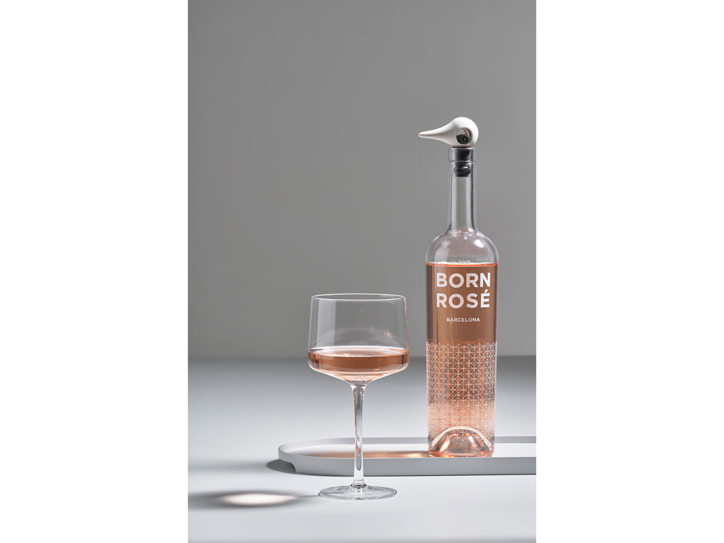 Dop pentru sticle de vin Rocks - Bird, Gri