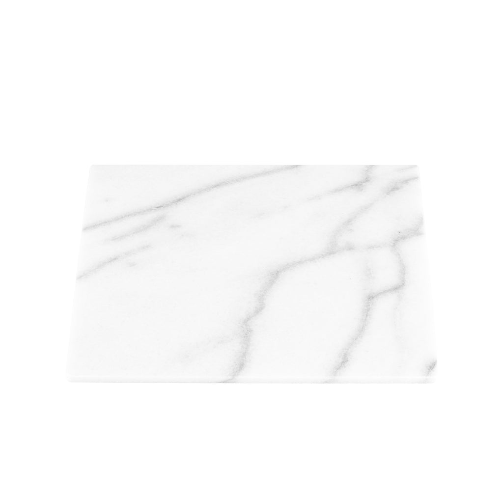 Platou pătrat M - marmură albă